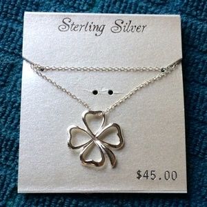 Sterling Silver Four-Leaf Clover Necklace